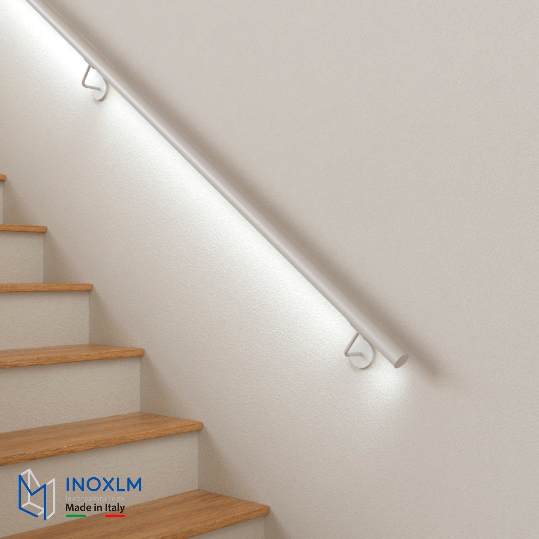 scale con corrimano illuminato