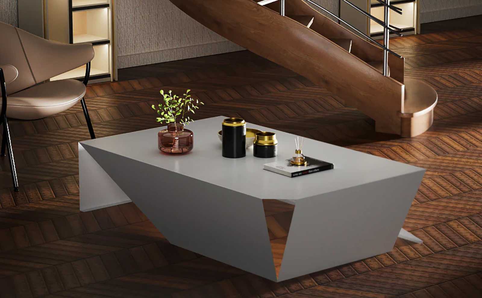 Home Design Minimal - Tavolino in Acciaio Inox 