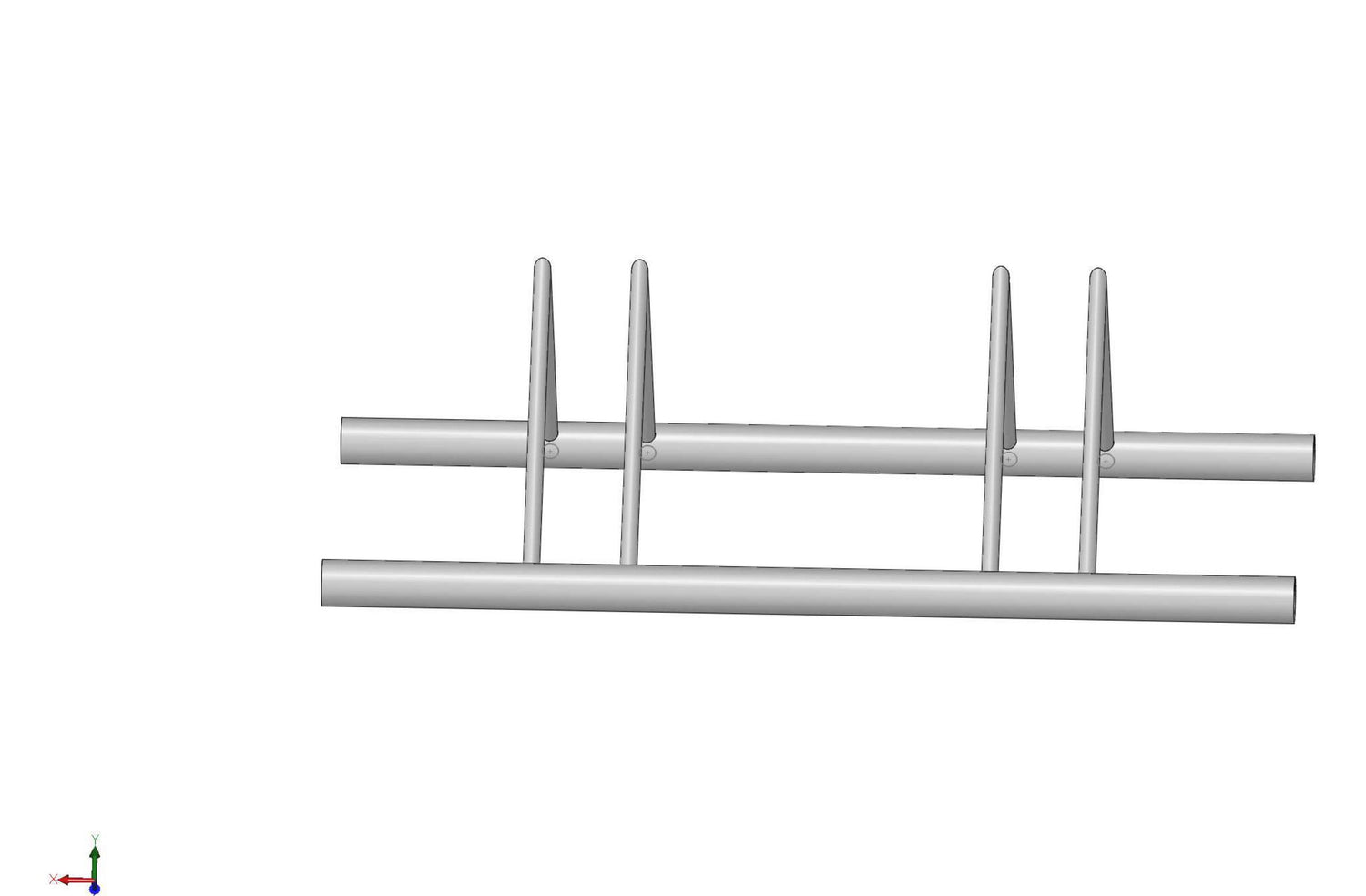 Rastrelliera in acciaio inox