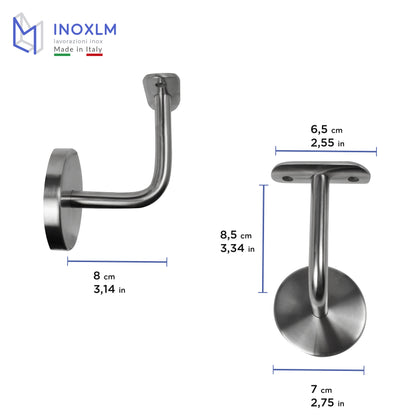 Supporto per corrimano in acciaio inox