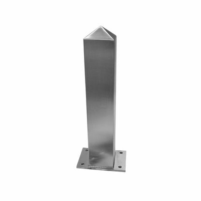 Stainless steel bollard section 80 x 80 