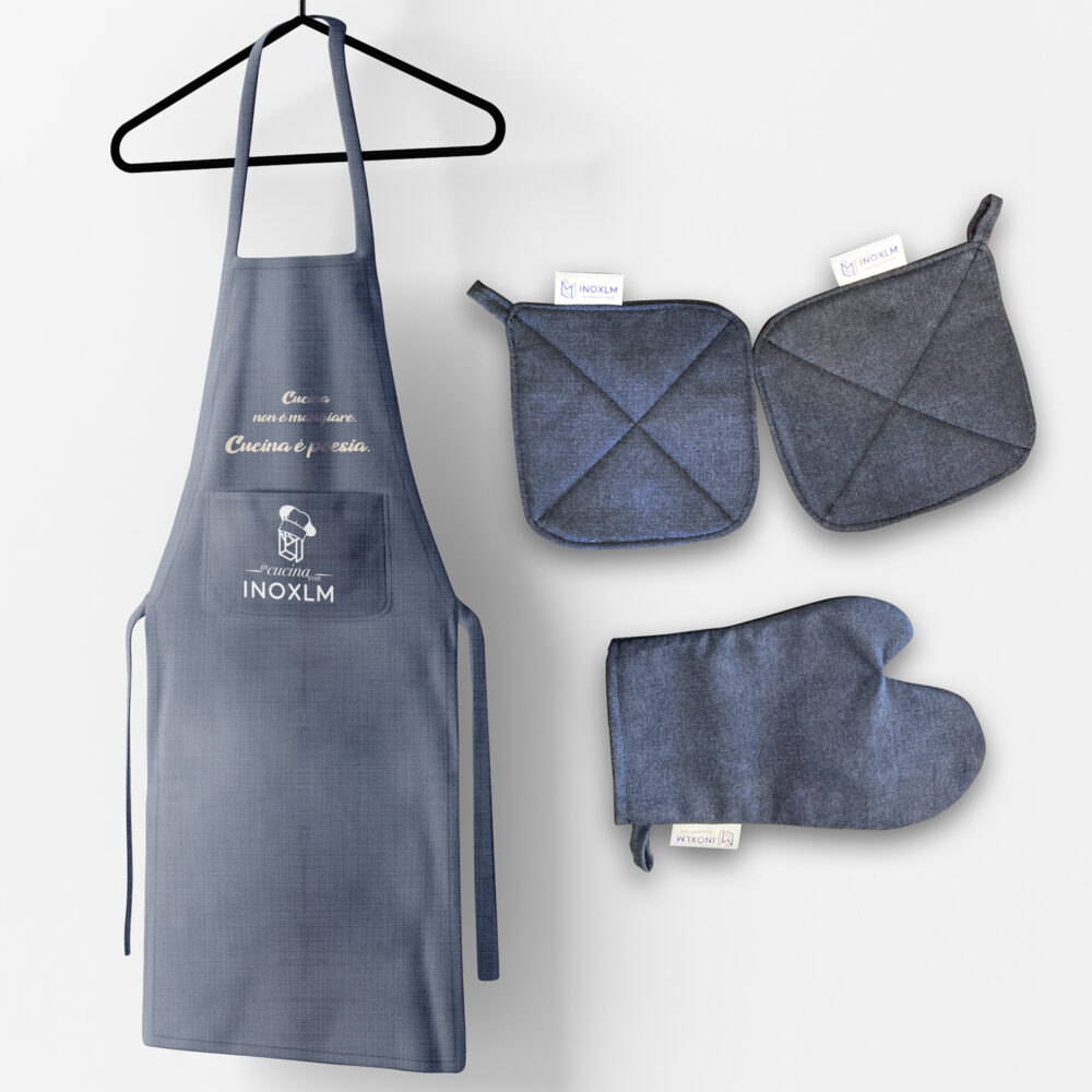 Apron, Pot Holder and Glove In The Kitchen with Inoxlm