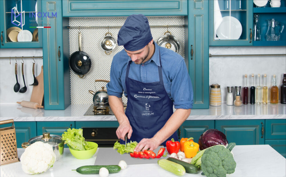 Apron, Pot Holder and Glove In The Kitchen with Inoxlm