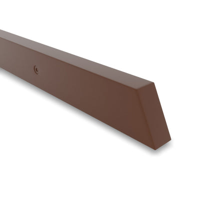 Rectangular handrail in painted Corten steel, section 40x20